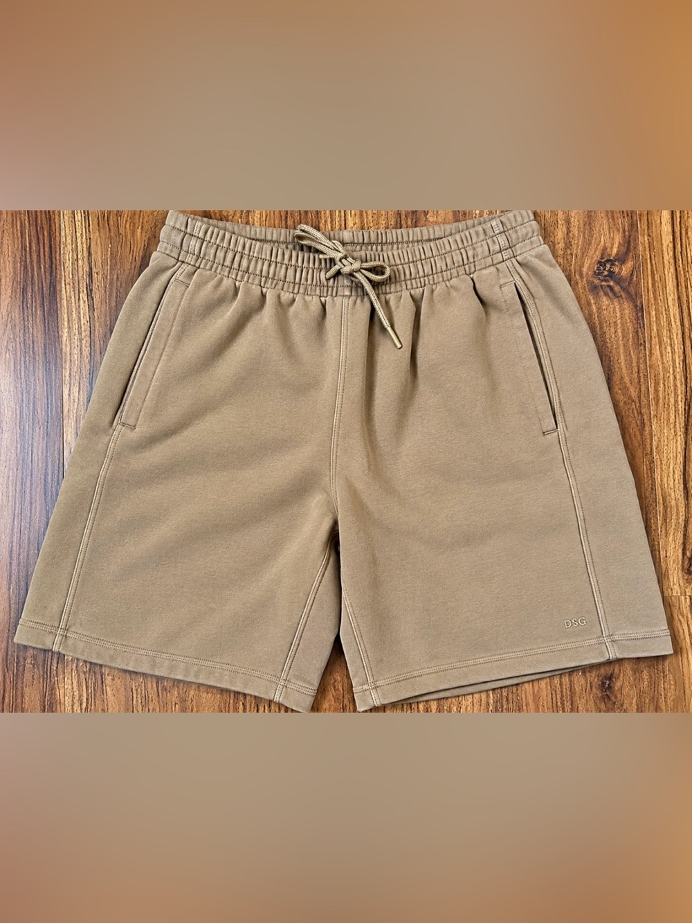 DSG Men's Drawstring Athletic Shorts in Tan